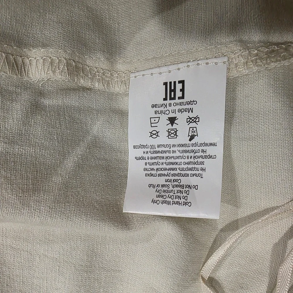 ATOIR Cotton Blend Wide Leg Split‎ Hem Trousers Off White Size 10 Womens